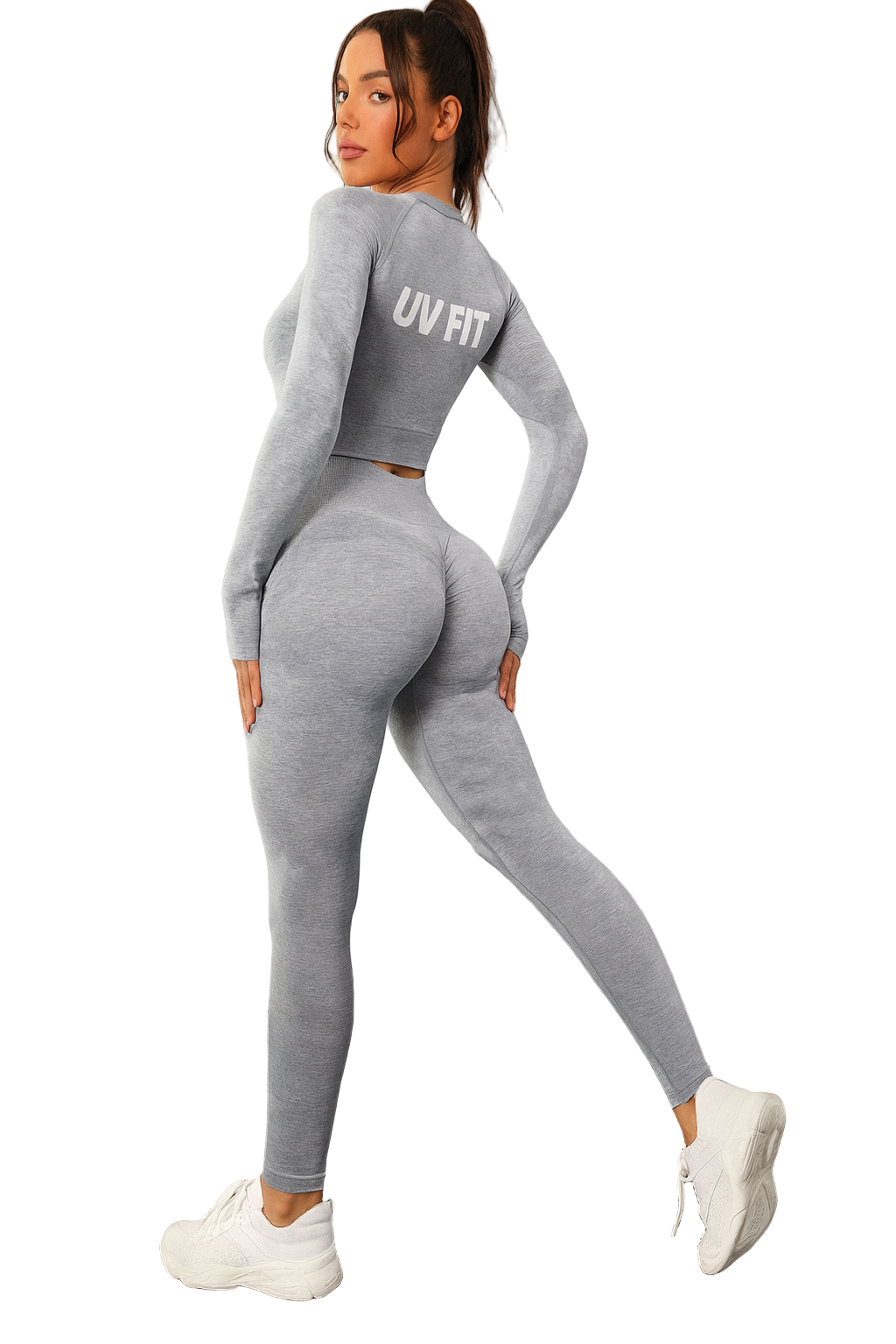 UV FIT Women’s Seamless Long-Sleeve Scrunch Legging Set