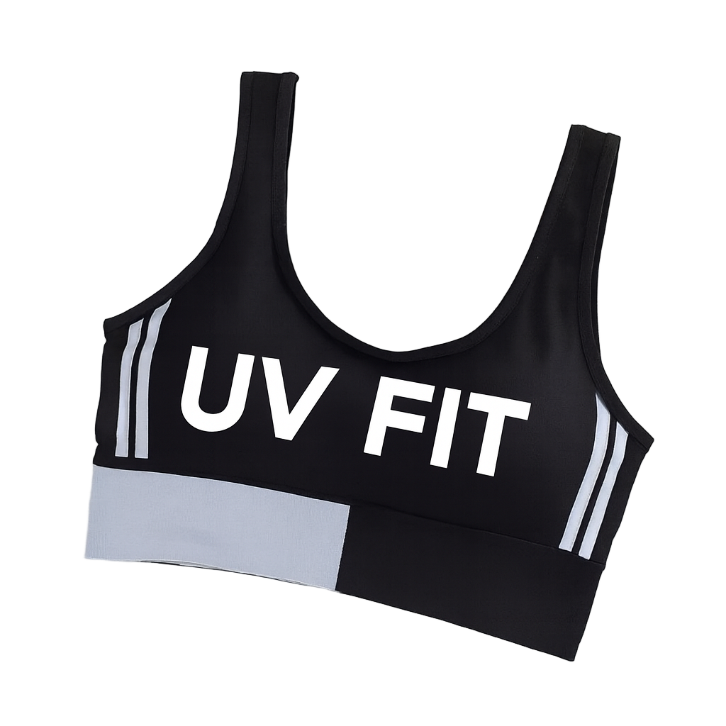 UV FIT Seamless Comfort Sports Bra – White
