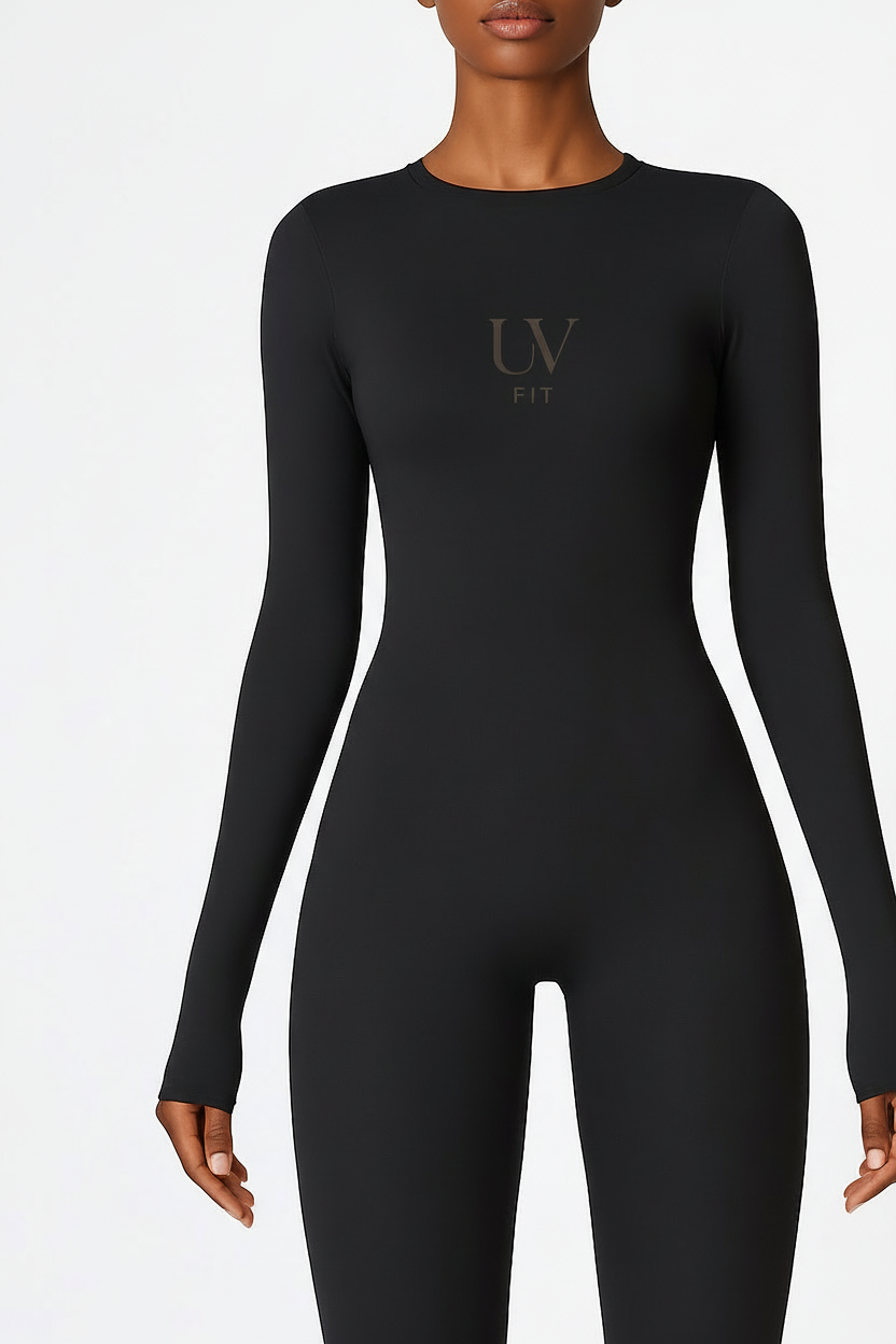 UV FIT Women’s Long Sleeve Seamless Activewear Bodysuit