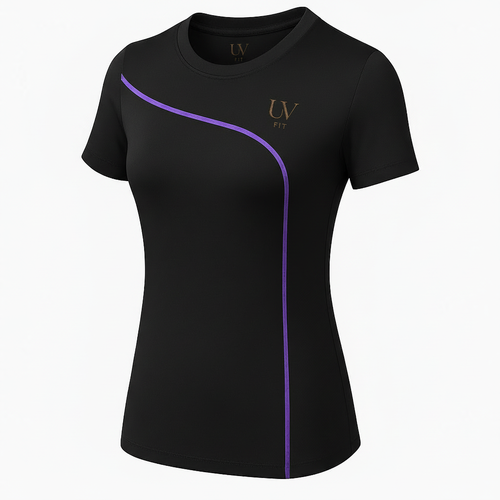 UV FIT Women’s Performance Curve Tee – Moisture-Wicking Activewear Top
