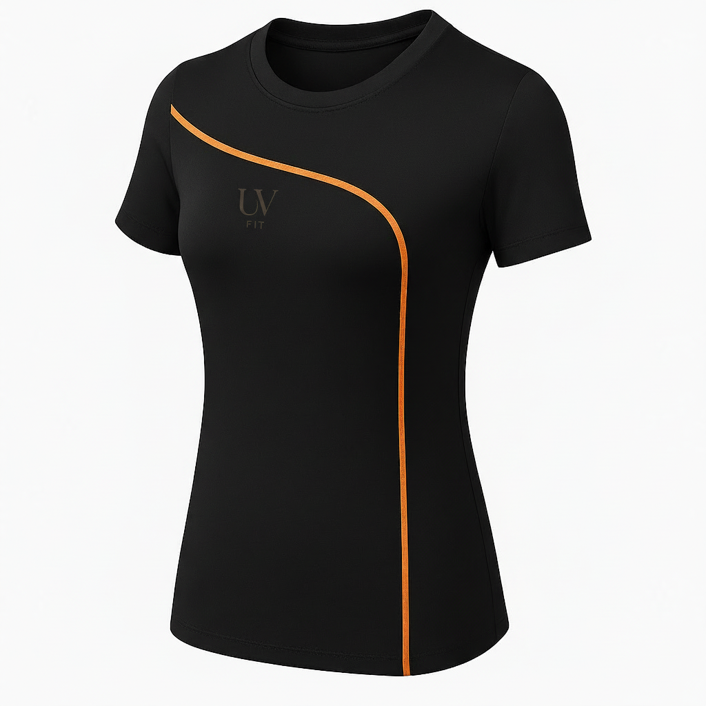 UV FIT Women’s Performance Curve Tee – Moisture-Wicking Activewear Top