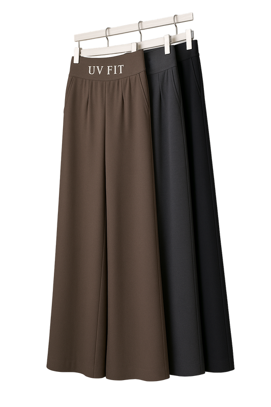 UV FIT Women’s Wide Leg Yoga Pants with Three Pockets