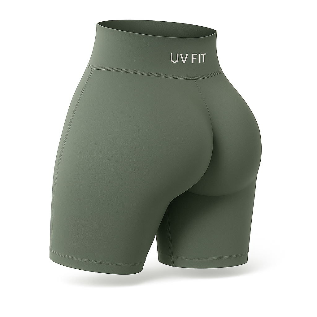 UV FIT Seamless Push-Up Workout Shorts
