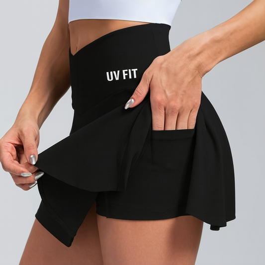 UV FIT High-Waist Athletic Skort – Performance & Style
