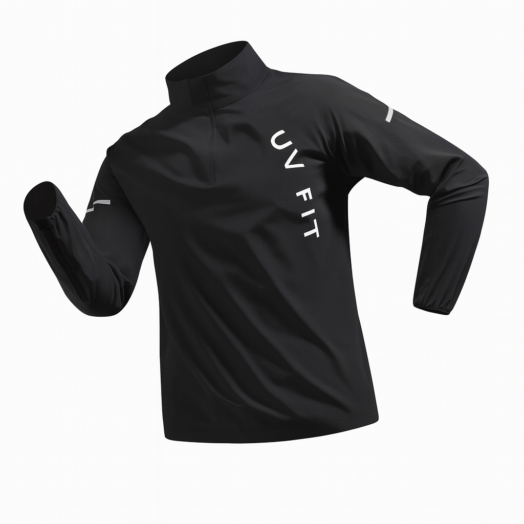 UV Fit 2025 Men’s White Running Jacket