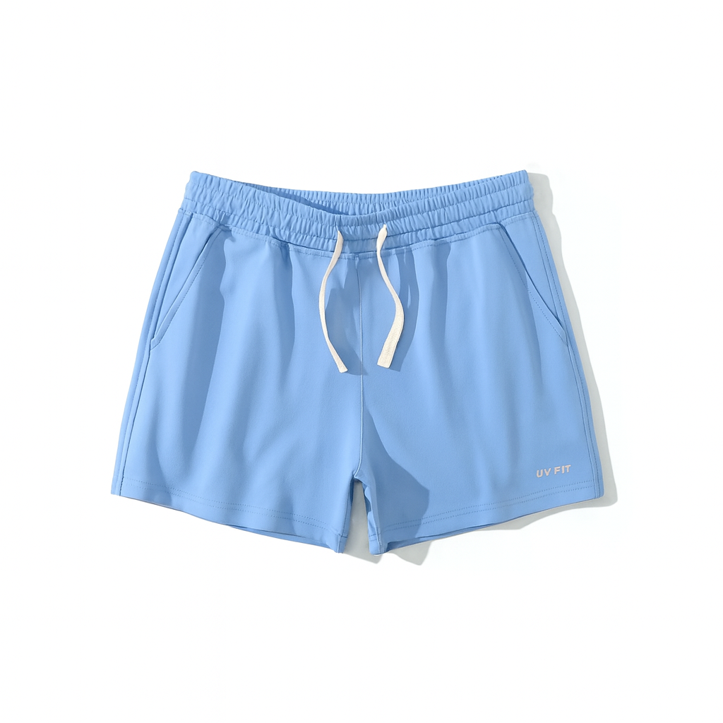 UV FIT Summer Cotton Gym Shorts Men's Sports Running Shorts Homme