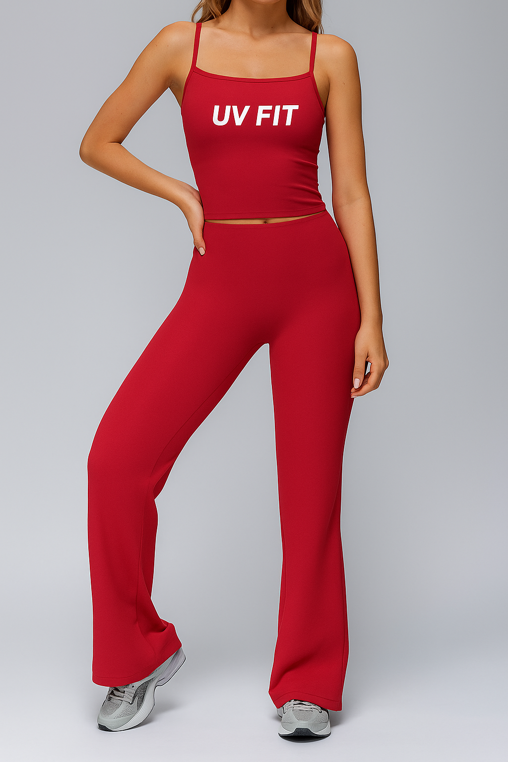 UV FIT Sculpt Stretch Flared Set – Red Edition