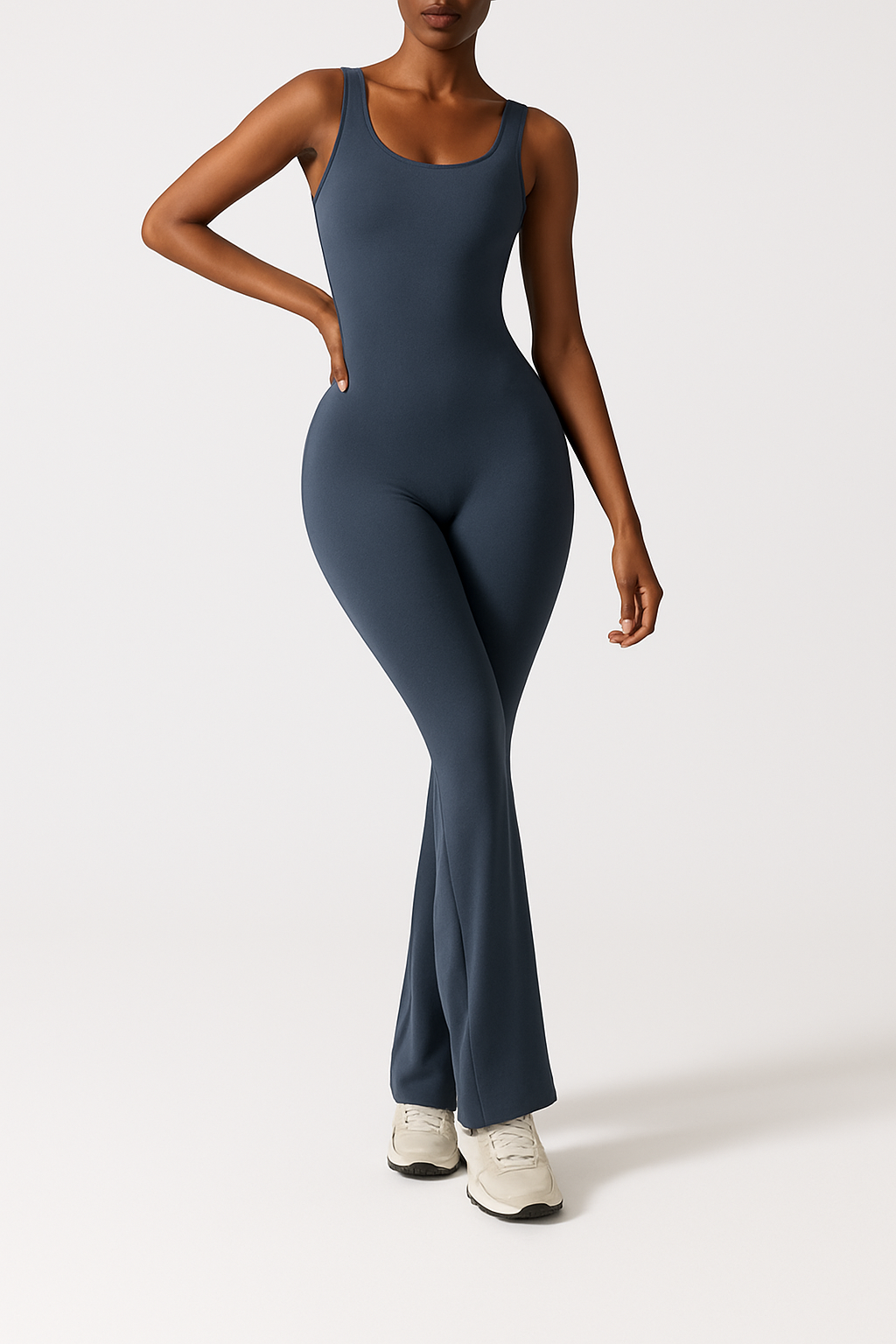 UV FIT Sleek One-Piece Flare Jumpsuit