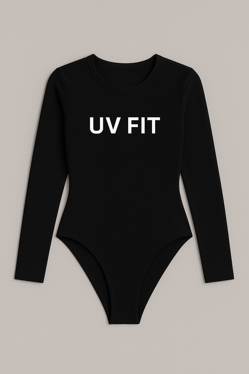 UV FIT O-Neck Long Sleeve Solid Bodysuit