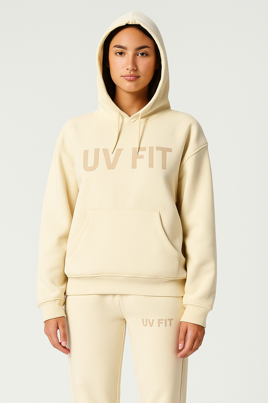 UV FIT Bold Orange Hoodie & Jogger Set