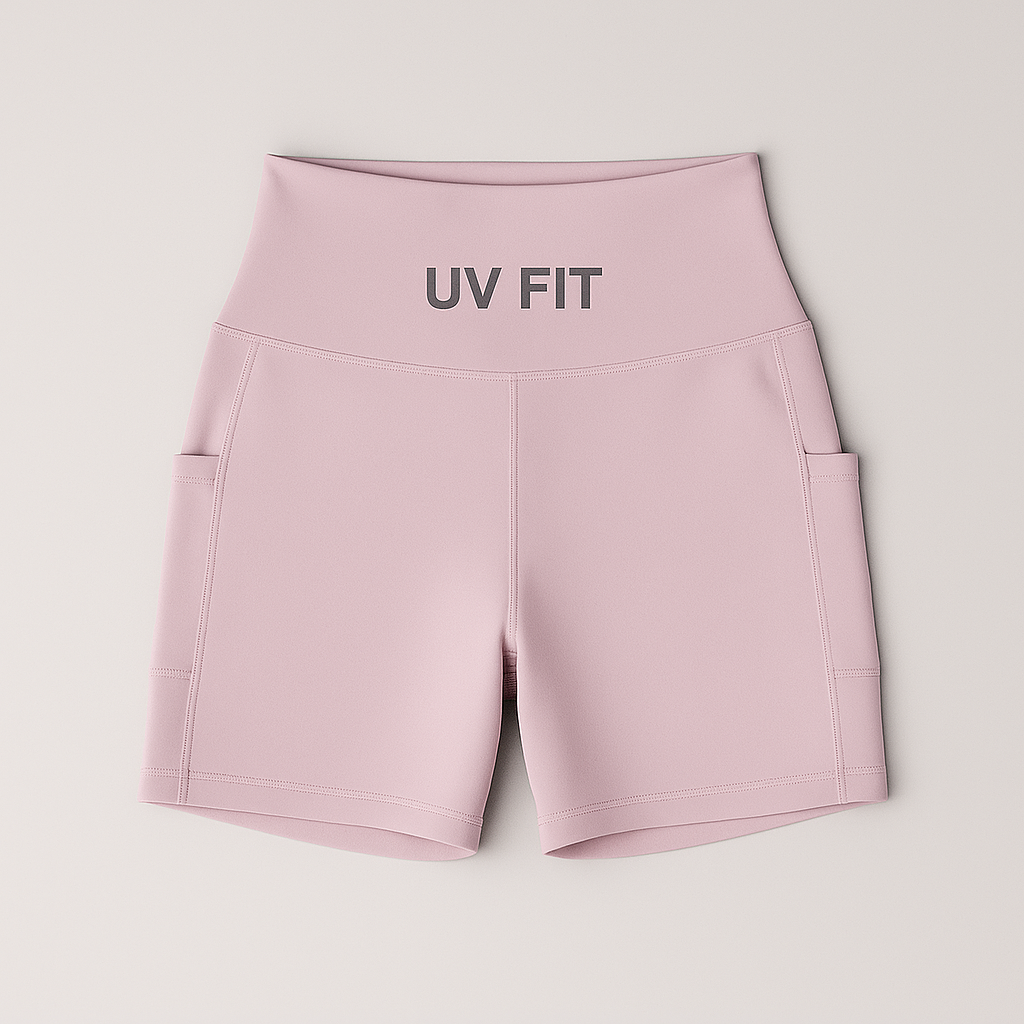 UV FIT Women’s High-Waist Yoga Shorts with Pockets