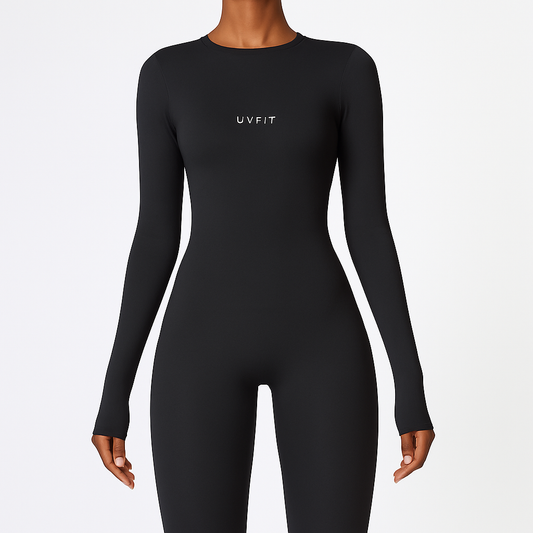 UV FIT Women’s Long Sleeve Seamless Activewear Bodysuit