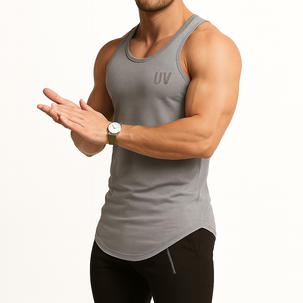 UV Fit Men’s Cotton Summer Fitness Vest