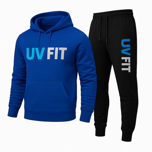UV FIT Spring & Autumn Unisex Casual Tracksuit – Hoodie & Sweatpants 2-in-1 Comfortable Sportwear Set