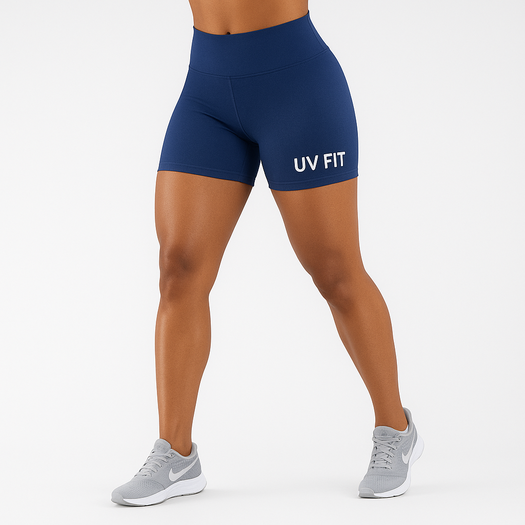 UV FIT Seamless Ribbed Yoga Shorts