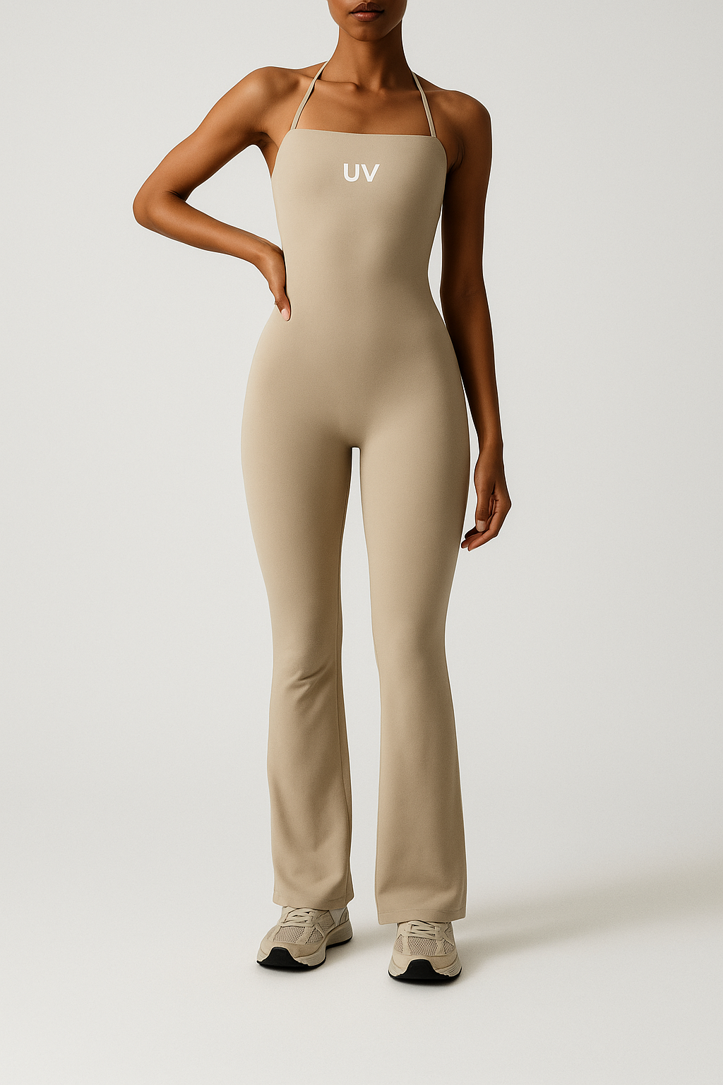 UV FIT Luxe Halter Jumpsuit