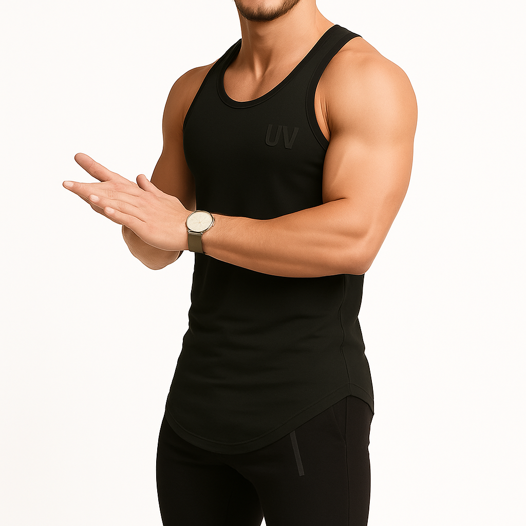 UV Fit Men’s Cotton Summer Fitness Vest