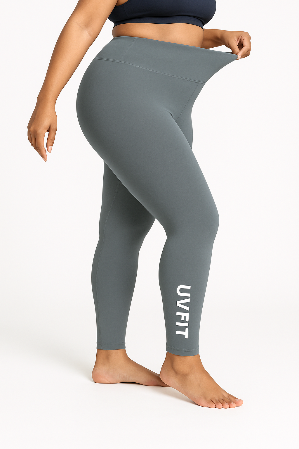 UV FIT High-Waisted Stretch Leggings – Plus Size