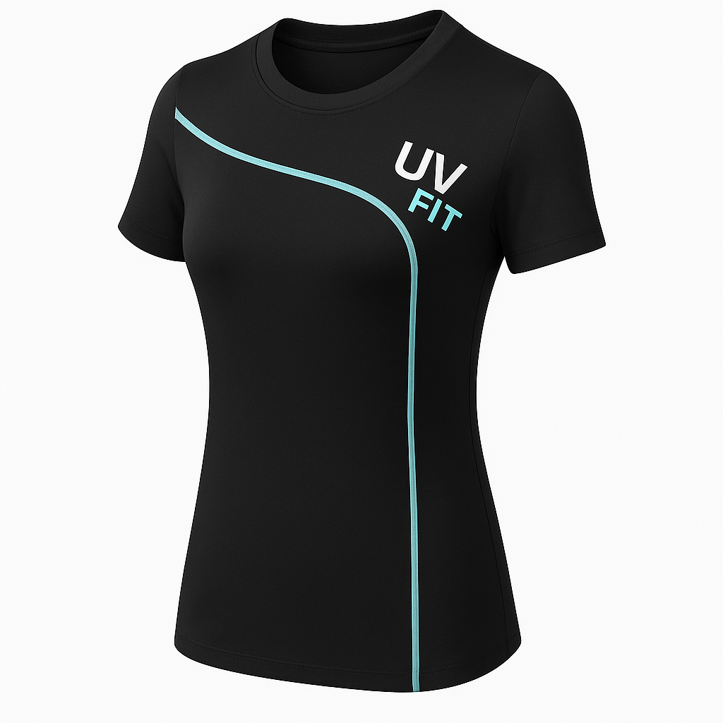 UV FIT Women’s Performance Curve Tee – Moisture-Wicking Activewear Top