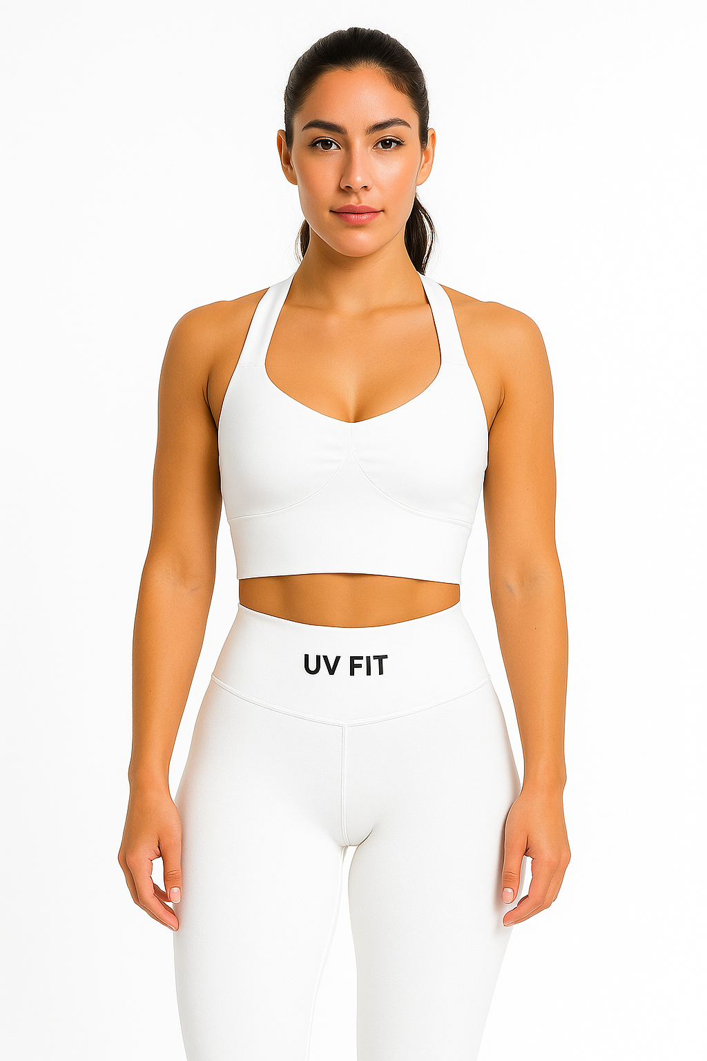 UV FIT 2-Piece Backless Halter Yoga Set