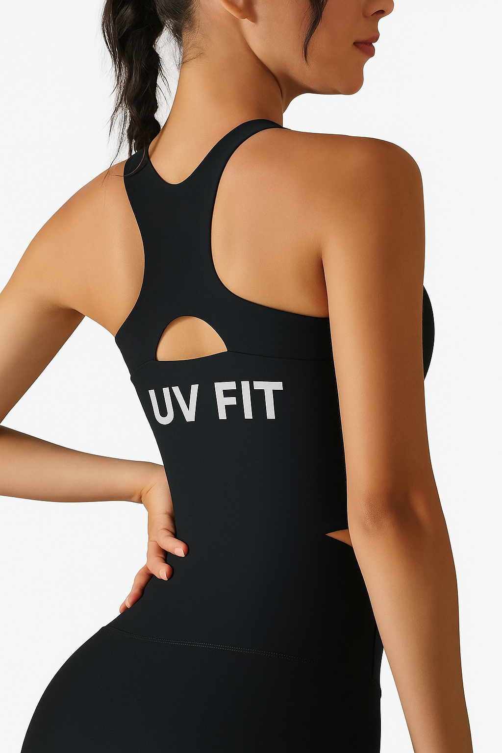 UV FIT Seamless Splice Long Sports Bra