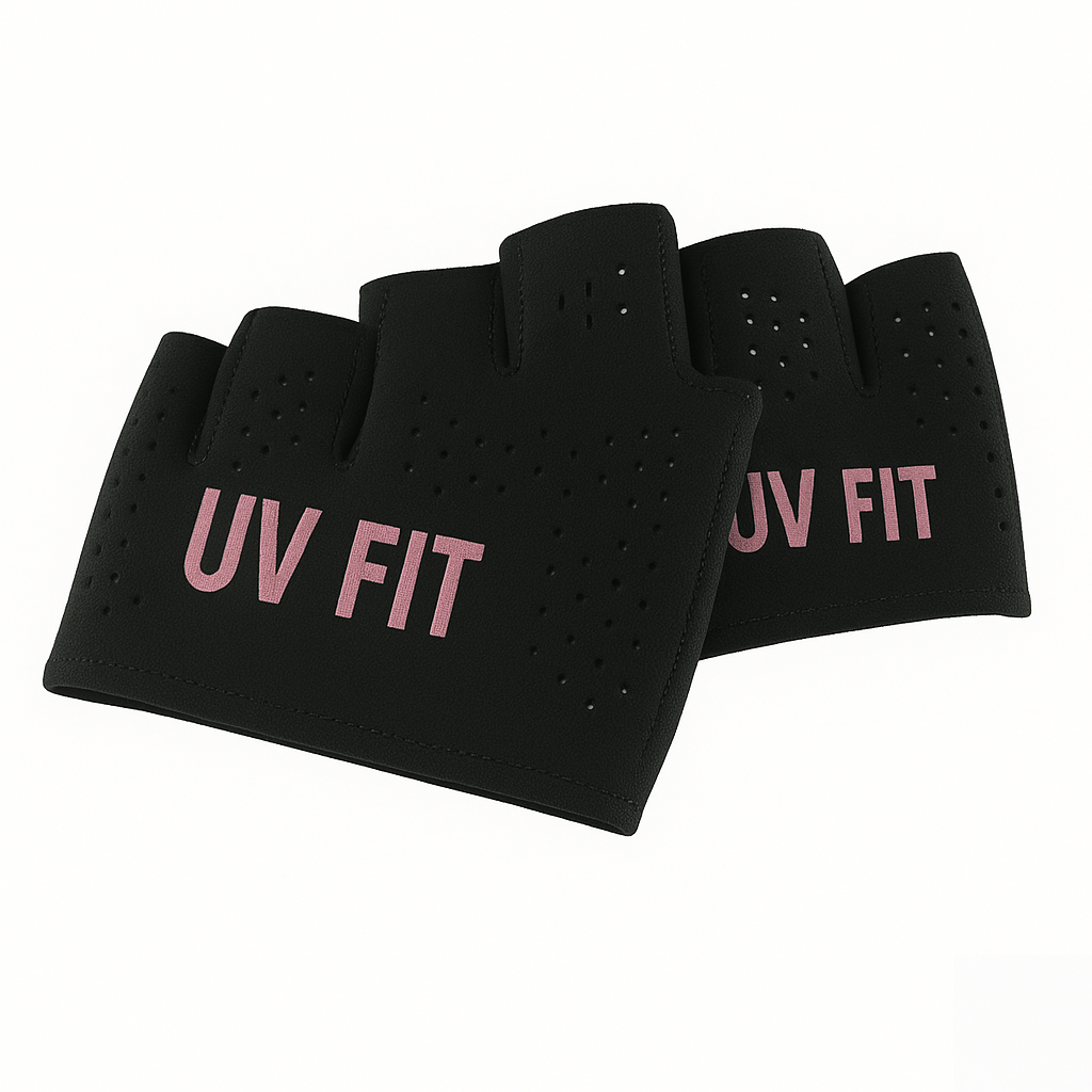 UV FIT Premium Fingerless Training Gloves – Rose Edition