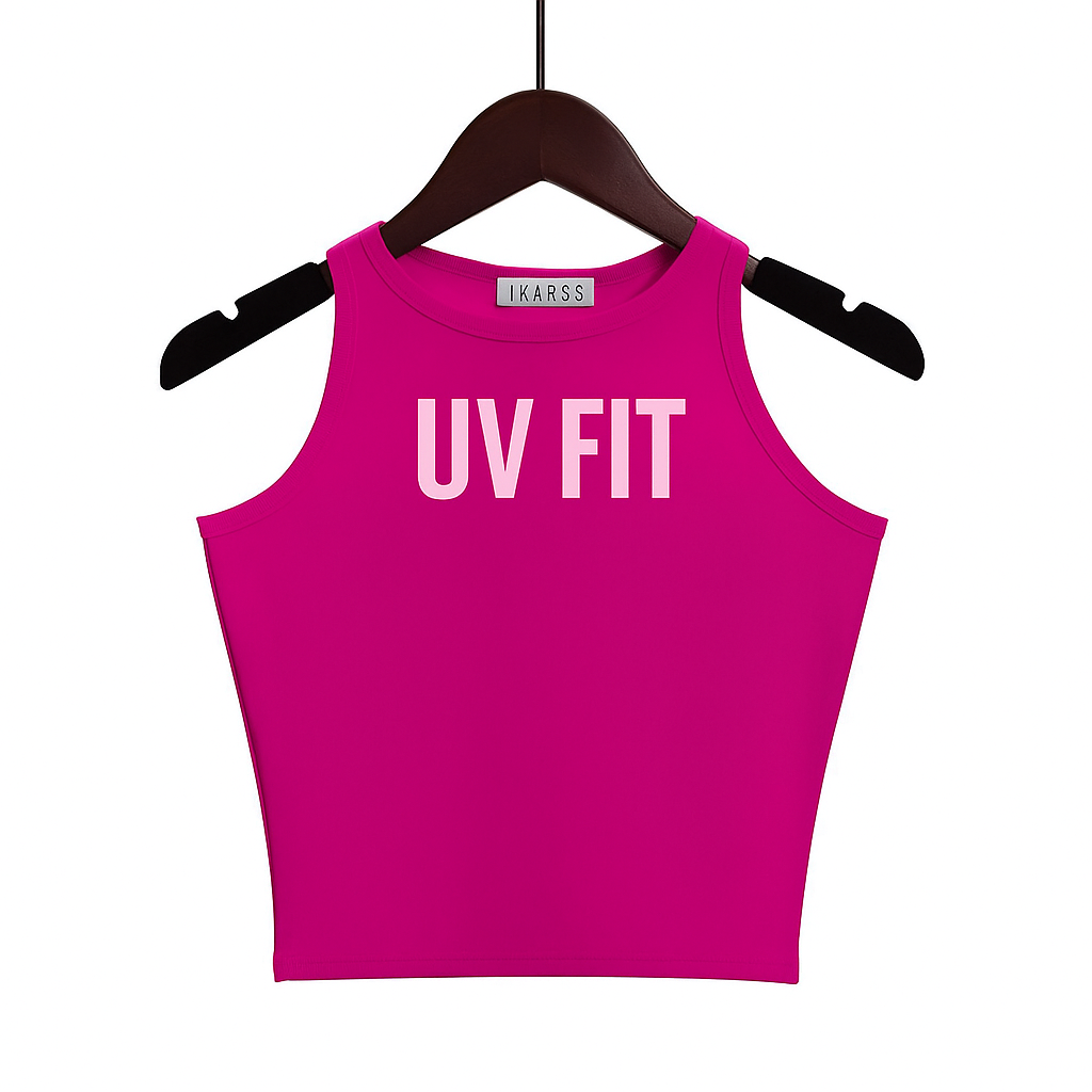 UV FIT 2025 New Women’s Cotton Crop Tank Top
