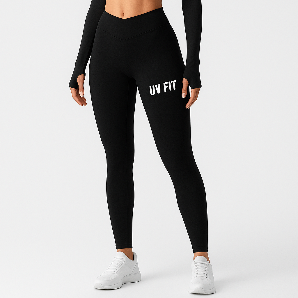 UV FIT High-Waisted Seamless Leggings – Sculpting, Stretch & Comfort