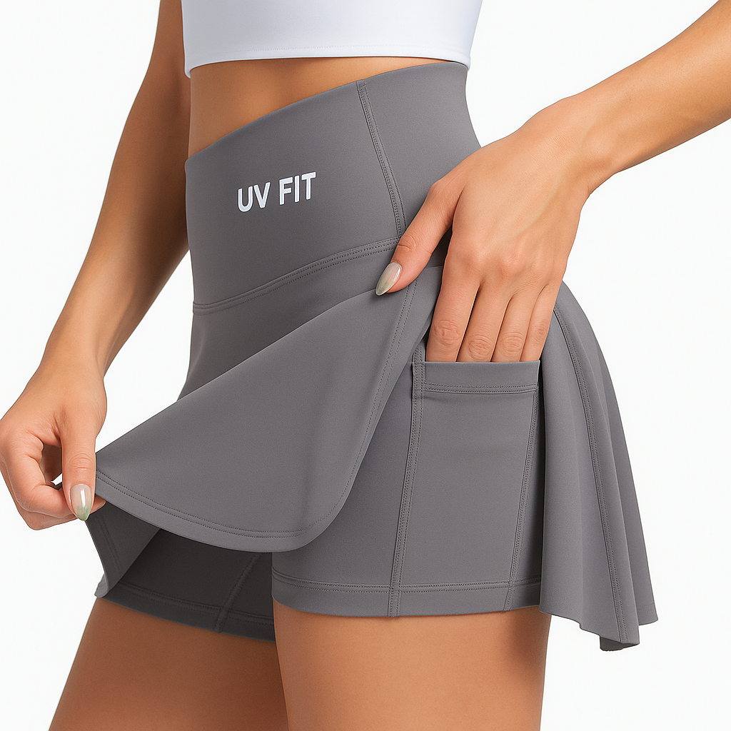 UV FIT High-Waist Athletic Skort – Performance & Style