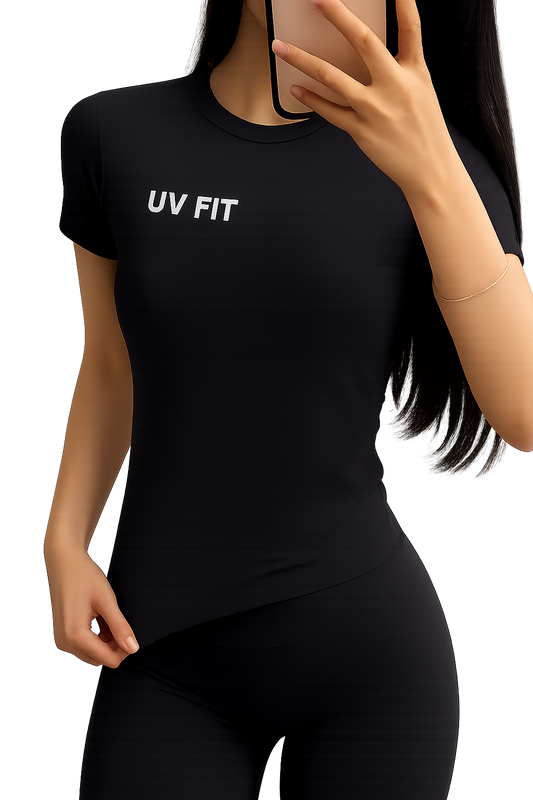 UV FIT Women's Yoga Shirt Short Sleeve Seamless Sports