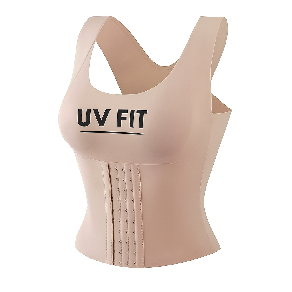 UV FIT Women’s 3-in-1 Button-Bathed Waist Shapewear