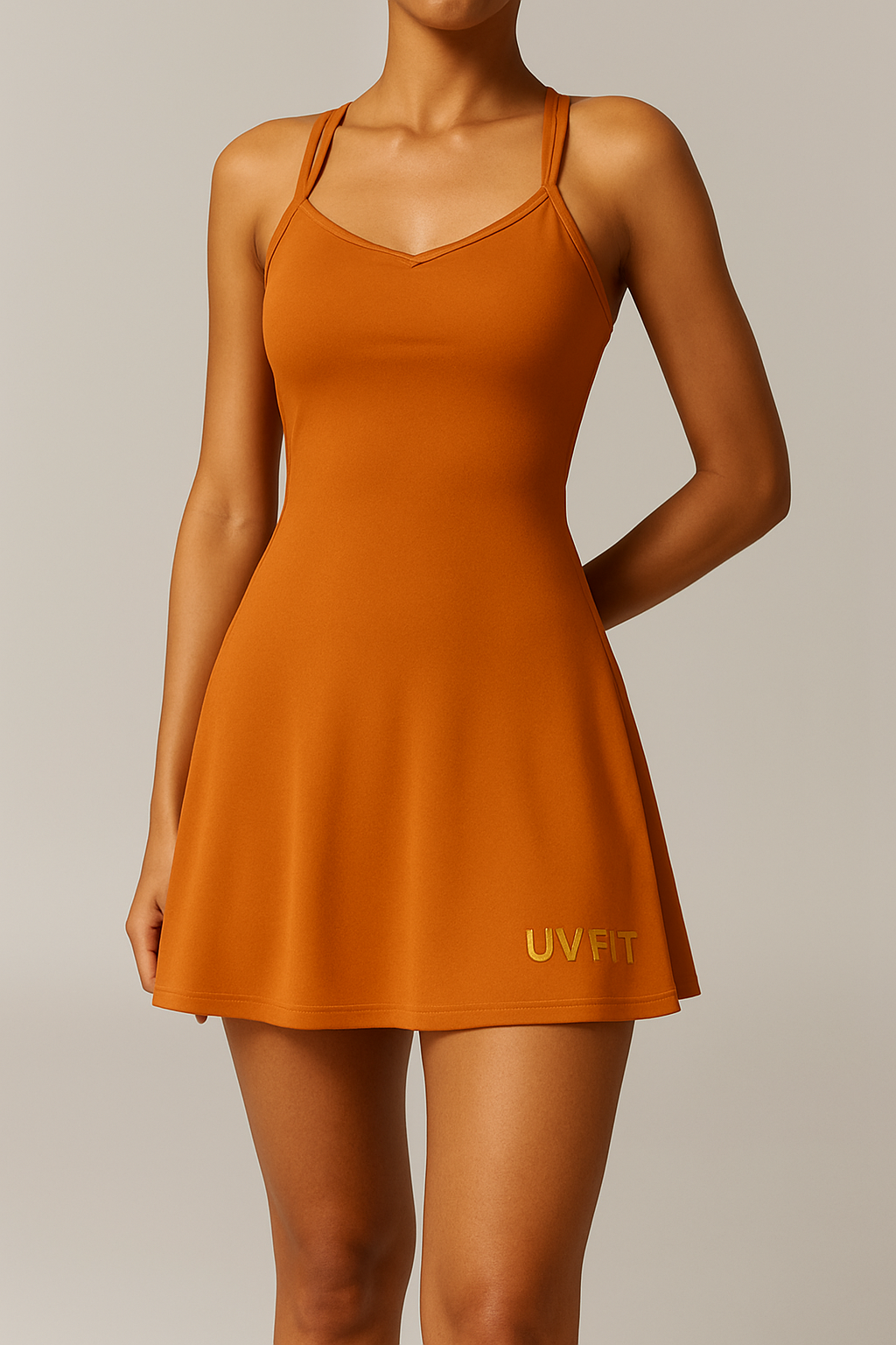 UV FIT Women’s Sports Jumpsuit – Fitness & Yoga Short Skirt Set