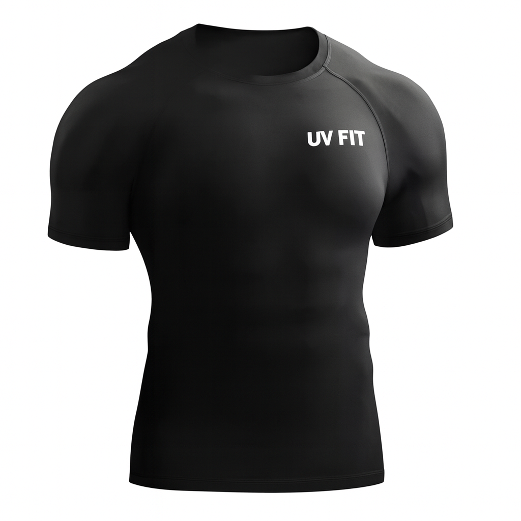 UV FIT 2025 Compression T-Shirt for Men – Quick-Dry Athletic Gym & Running Sportswear
