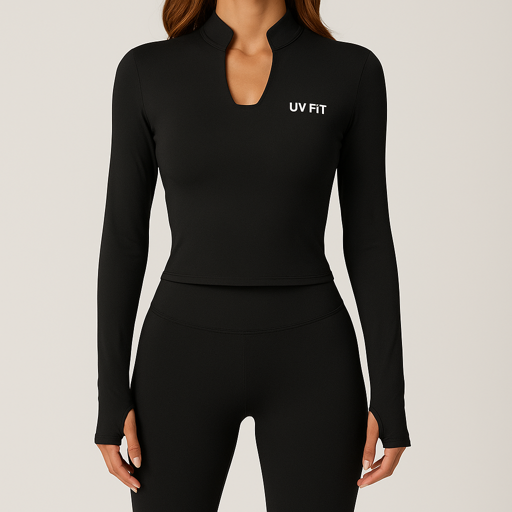 UV Fit Zip Top