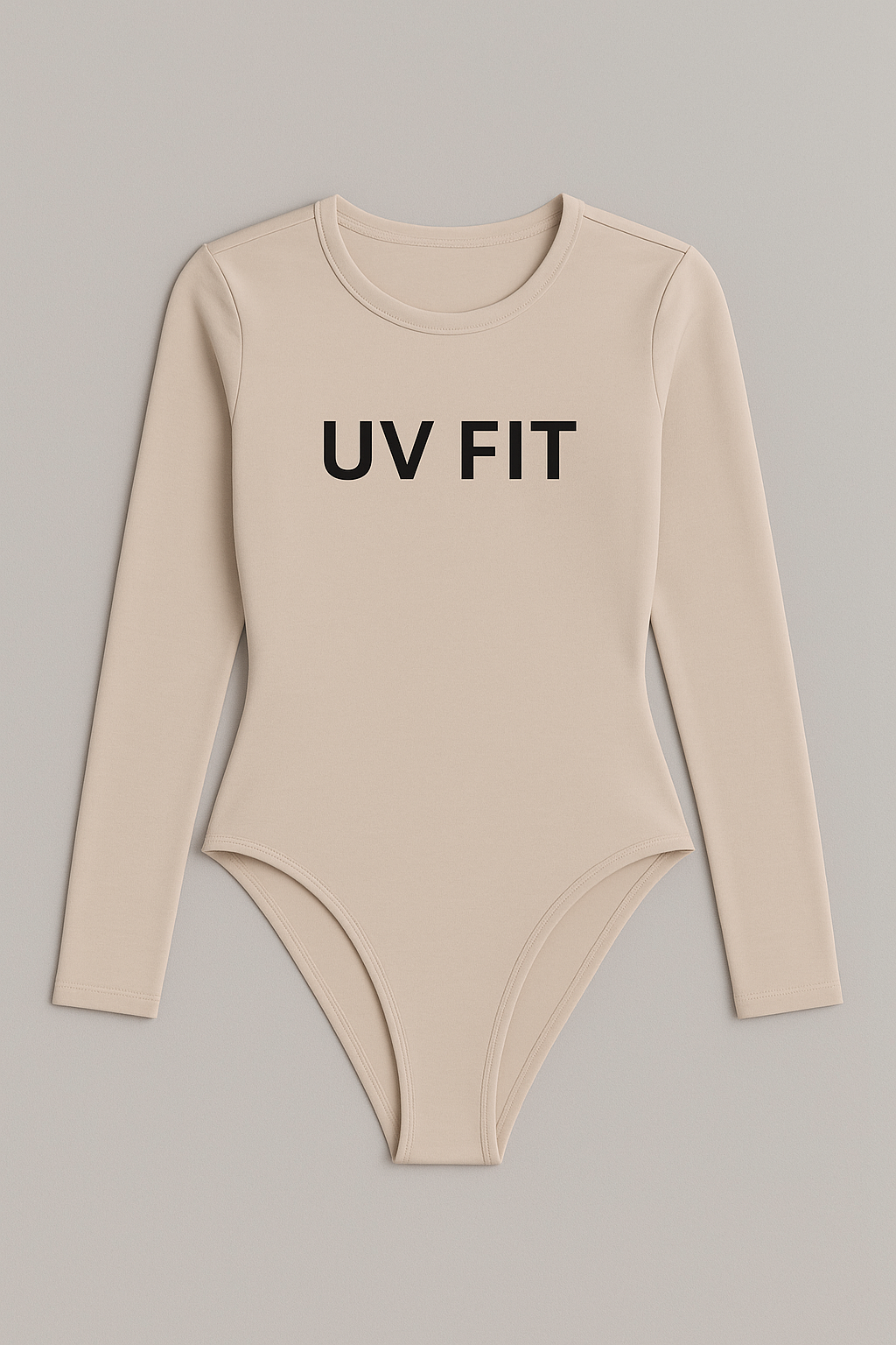 UV FIT O-Neck Long Sleeve Solid Bodysuit