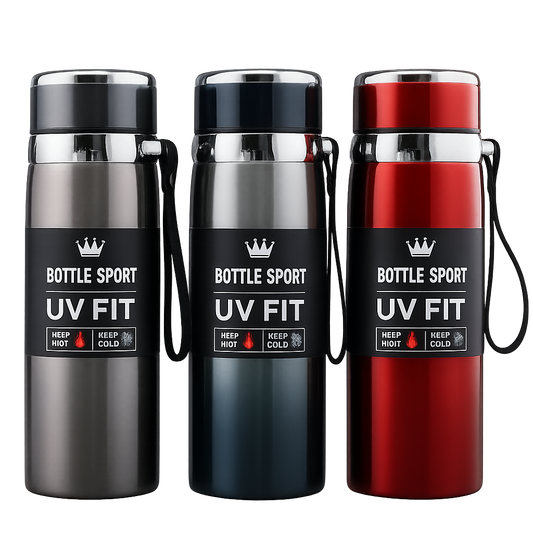 UV FIT Thermal Water Bottle 1000ml – Hot & Cold Insulated