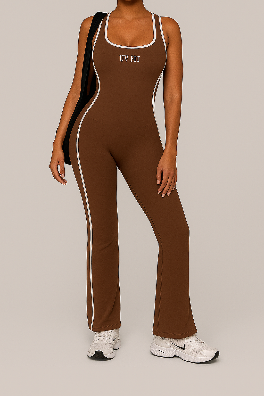 UV FIT Women’s Sexy Backless Bodysuit Set