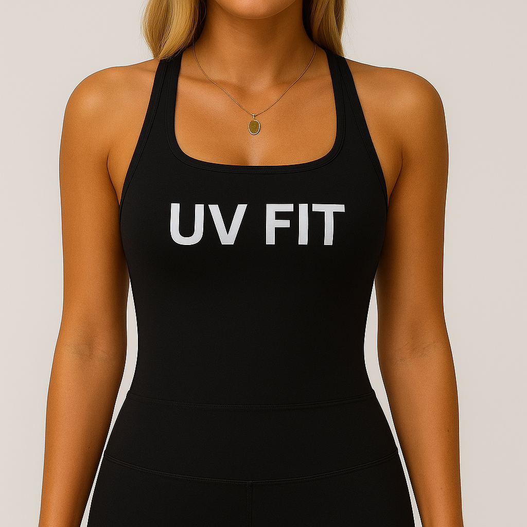 UV FIT 2025 Ladies Brushed Cotton Racerback Sports Vest