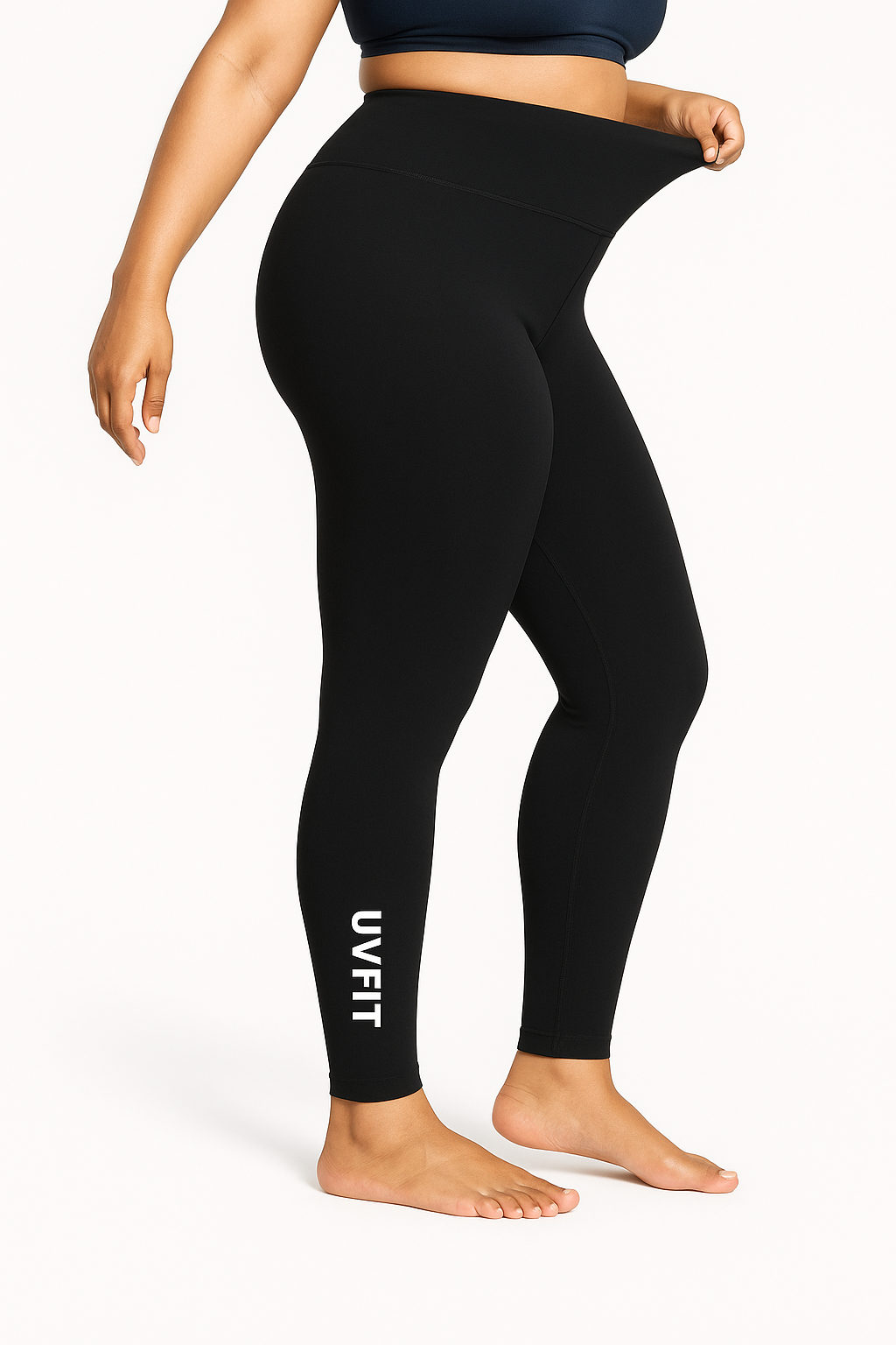 UV FIT High-Waisted Stretch Leggings – Plus Size