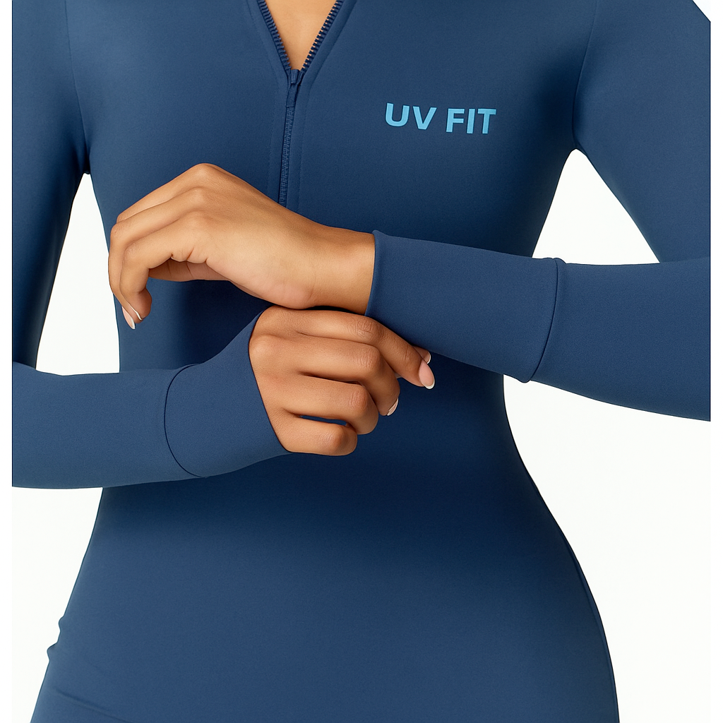 UV FIT Women’s Winterfleece Zippered Yoga Jumpsuit