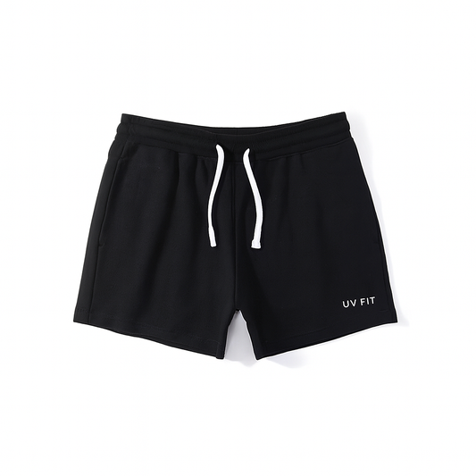 UV FIT Summer Cotton Gym Shorts Men's Sports Running Shorts Homme