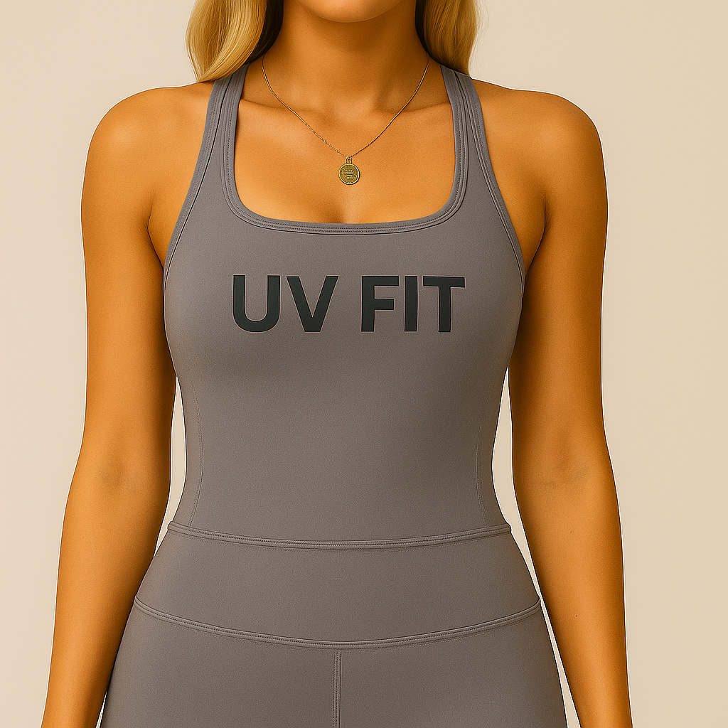 UV FIT 2025 Ladies Brushed Cotton Racerback Sports Vest