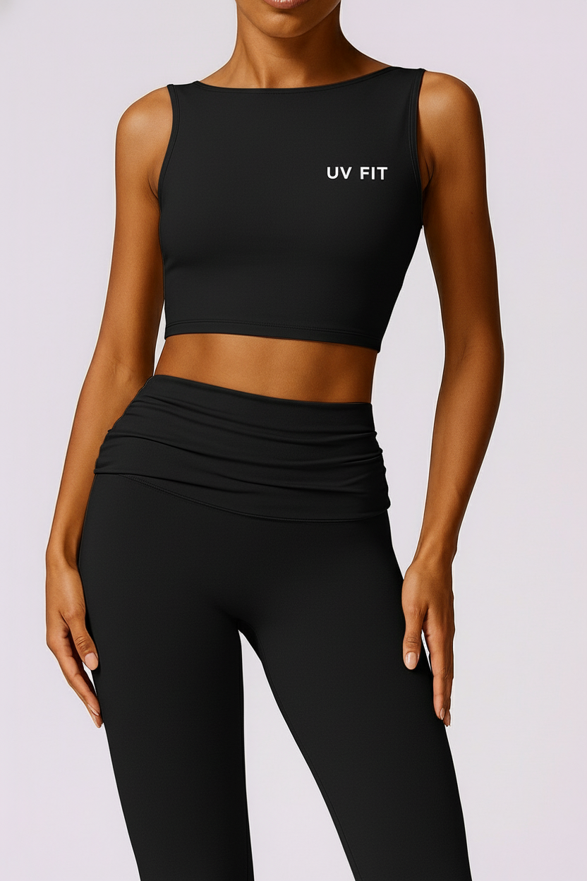 UV FIT High Support, Open-Back Yoga Tank Top