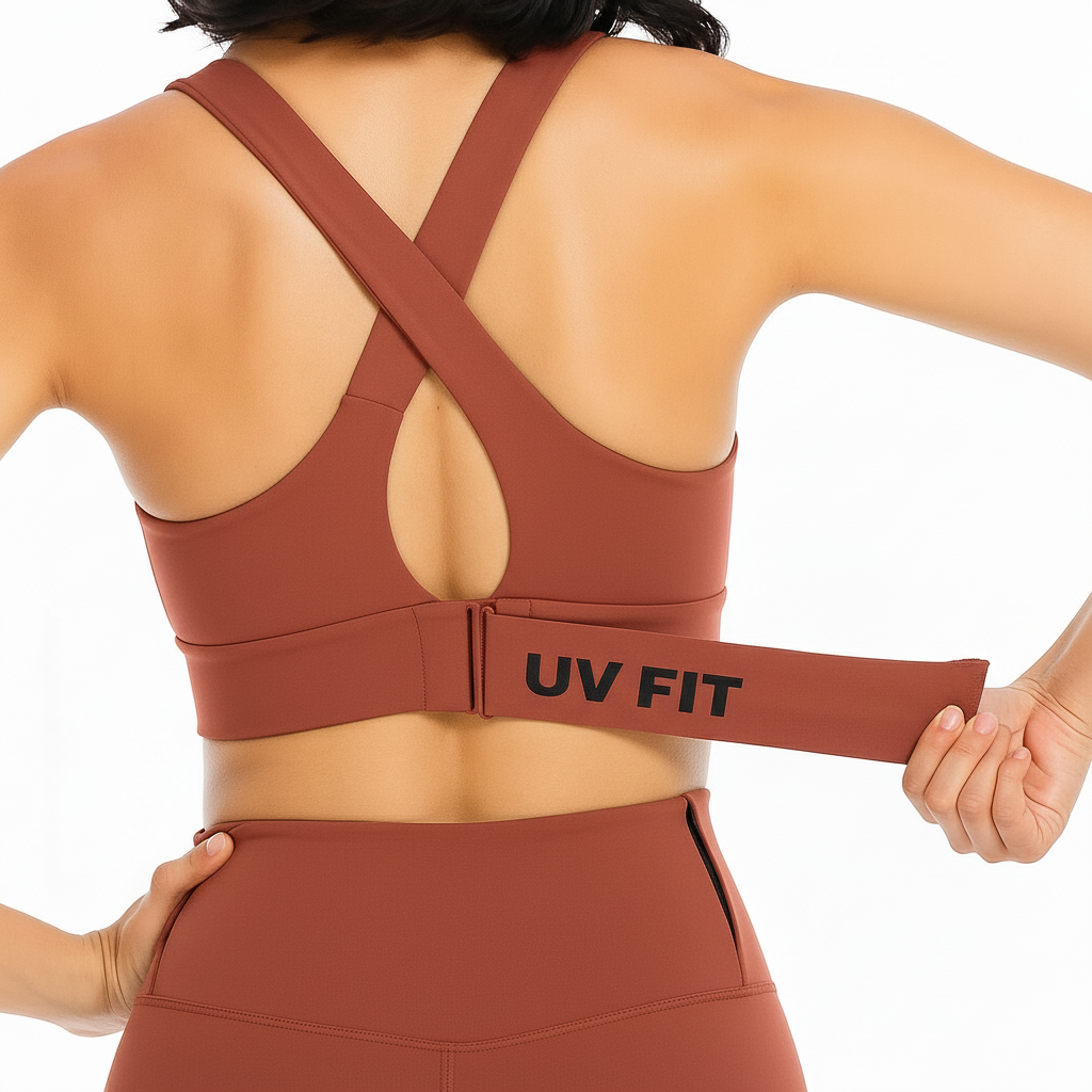 UV FIT Sports Bra for Women – Front Zipper