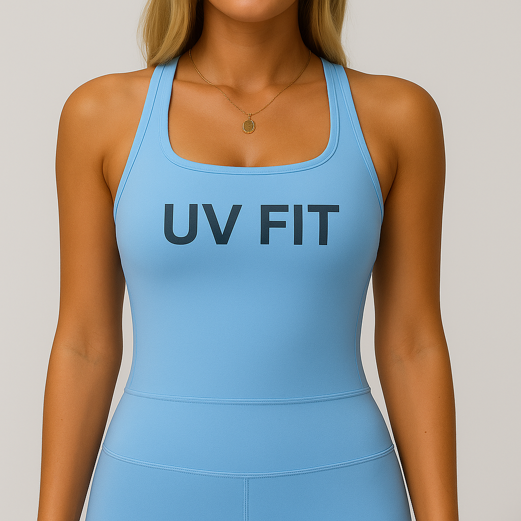 UV FIT 2025 Ladies Brushed Cotton Racerback Sports Vest