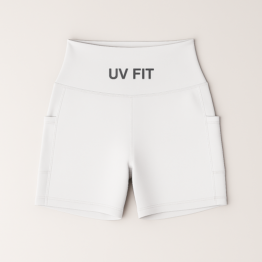 UV FIT Women’s High-Waist Yoga Shorts with Pockets