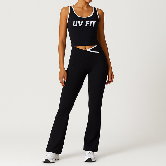 UV FIT Activewear Set – Tank & Flare Leggings