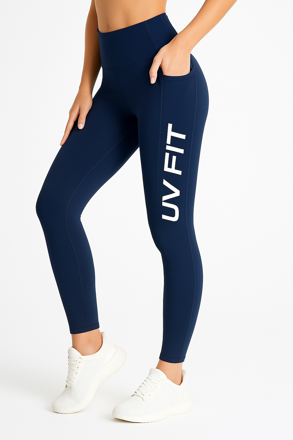 UV FIT Women’s High Waist Leggings with Logo