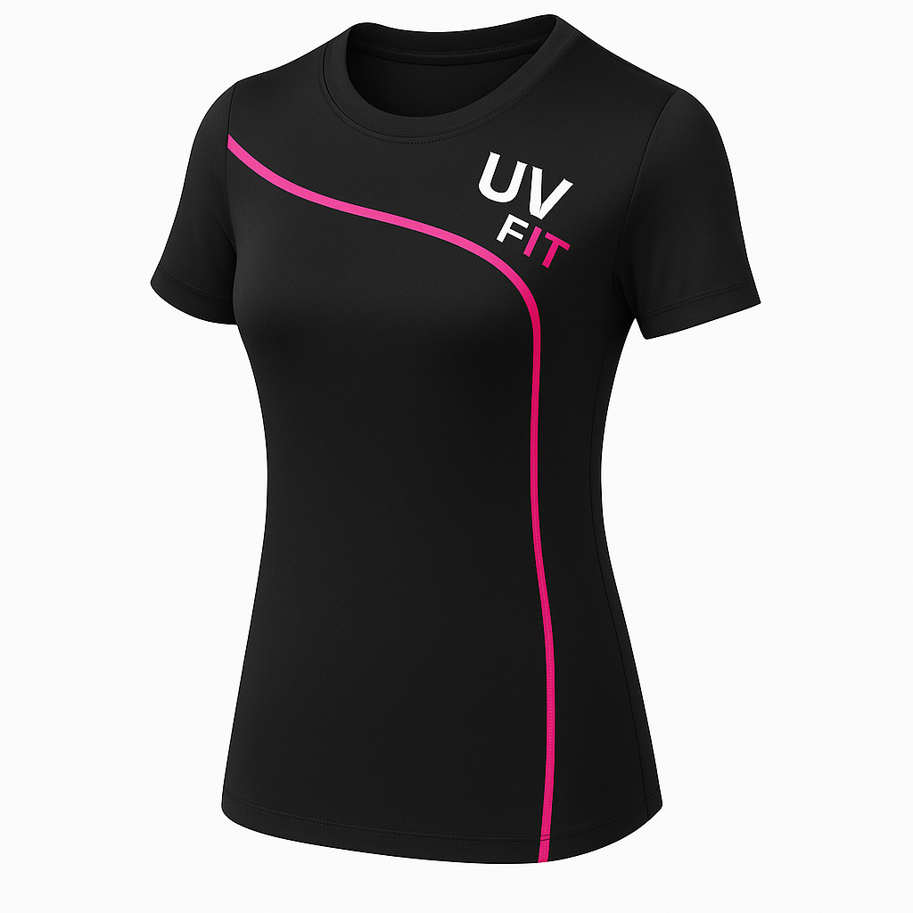UV FIT Women’s Performance Curve Tee – Moisture-Wicking Activewear Top