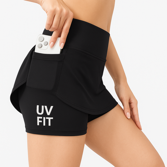 UV FIT Women's Athletic Skorts with Side Pocket